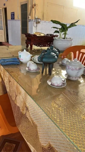 Lư đốt trầm ba chân men xanh ngọc cao cấp photo review