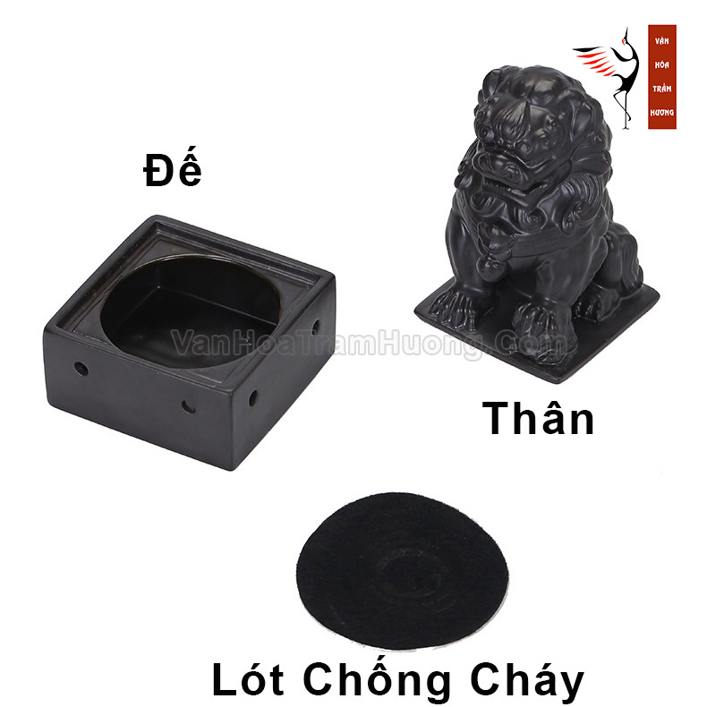 Lư xông trầm bằng gốm dạng sư tử - Ảnh 13
