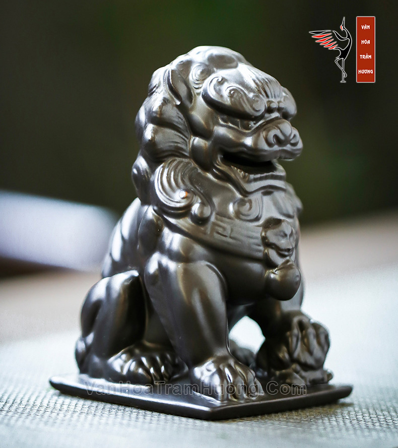 Lư xông trầm bằng gốm dạng sư tử - Ảnh 8