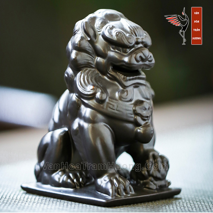 Lư xông trầm bằng gốm dạng sư tử - Ảnh 3