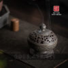 Lư xông trầm bằng gốm phù điêu độc đáo - Ảnh 5