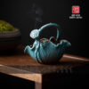 Lư xông trầm bằng gốm lá sen cho nhang khoanh - Ảnh 8