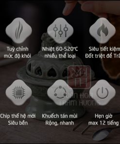 Lư điện xông trầm nắp nghê với nhiều ưu điểm vượt trội