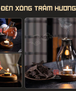 Đèn nến xông trầm hương thơm tinh khiết