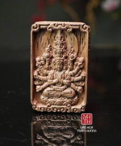 Mặt Phật bản mệnh Phật Bà Quan Âm bằng trầm hương tự nhiên