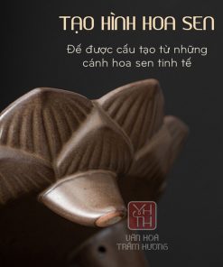 Lư gốm Hương Sen là một trong những sản phẩm nổi bật của Văn Hóa Trầm Hương
