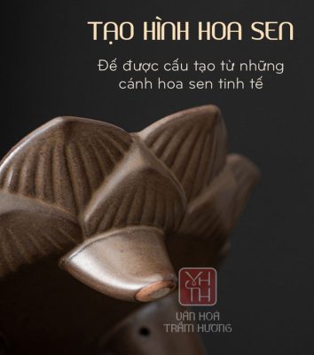 Lư gốm Hương Sen là một trong những sản phẩm nổi bật của Văn Hóa Trầm Hương