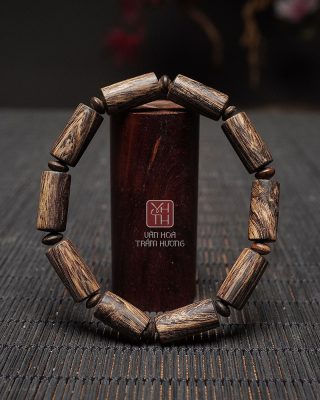 Vòng tay trầm hương đốt trúc chìm nước 7,3mm cao cấp