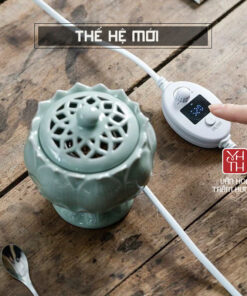 Lư xông trầm điện hoa sen cao cấp