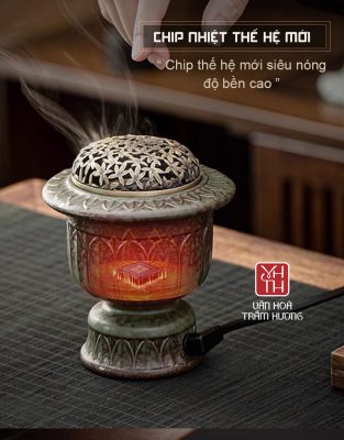 Công dụng của lư điện gốm men lá